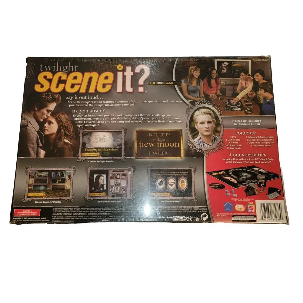 Twilight Scene It? Board Game The DVD Game Mattel 2009.  SEALED